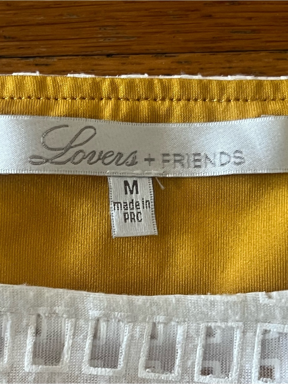 Lovers + Friends white eyelet tiered tank top. SIZE MEDIUM - Picture 3 of 6